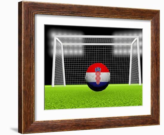 Soccer Croatia-koufax73-Framed Art Print