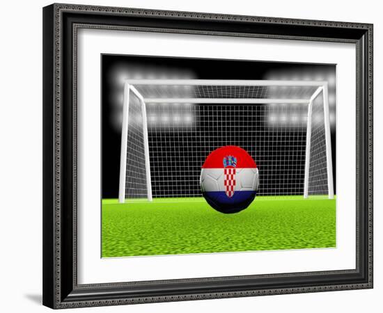 Soccer Croatia-koufax73-Framed Art Print