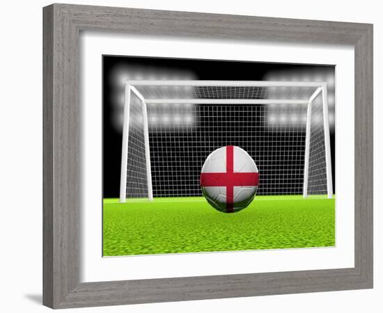 Soccer England-koufax73-Framed Art Print