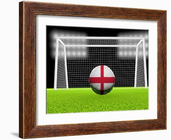 Soccer England-koufax73-Framed Art Print