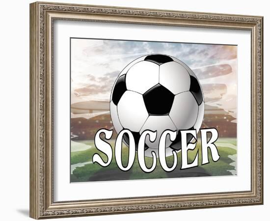 Soccer Field-Kimberly Allen-Framed Art Print