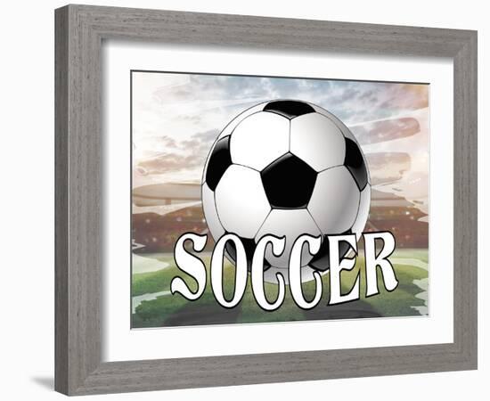 Soccer Field-Kimberly Allen-Framed Art Print