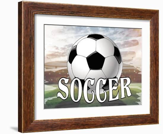 Soccer Field-Kimberly Allen-Framed Art Print