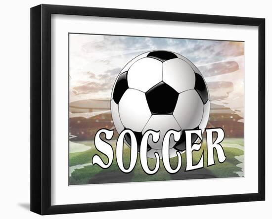 Soccer Field-Kimberly Allen-Framed Art Print