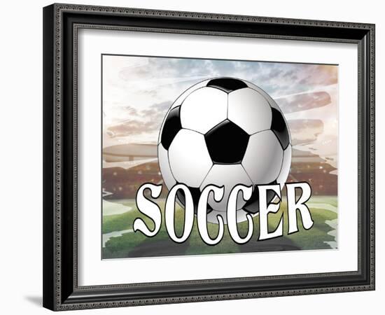 Soccer Field-Kimberly Allen-Framed Art Print