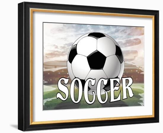 Soccer Field-Kimberly Allen-Framed Art Print