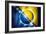 Soccer Football Ball with Bosnia and Herzegovina Flag-daboost-Framed Art Print