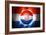 Soccer Football Ball with Croatia Flag-daboost-Framed Art Print