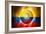 Soccer Football Ball with Ecuador Flag-daboost-Framed Premium Giclee Print