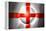 Soccer Football Ball with England Flag-daboost-Framed Stretched Canvas