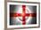 Soccer Football Ball with England Flag-daboost-Framed Premium Giclee Print