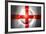 Soccer Football Ball with England Flag-daboost-Framed Art Print