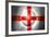 Soccer Football Ball with England Flag-daboost-Framed Art Print