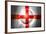 Soccer Football Ball with England Flag-daboost-Framed Art Print