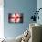 Soccer Football Ball with England Flag-daboost-Mounted Art Print displayed on a wall