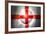 Soccer Football Ball with England Flag-daboost-Framed Art Print