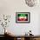 Soccer Football Ball with Iran Flag-daboost-Framed Art Print displayed on a wall