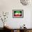 Soccer Football Ball with Iran Flag-daboost-Framed Art Print displayed on a wall