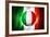 Soccer Football Ball with Italia Flag-daboost-Framed Art Print