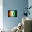 Soccer Football Ball with Ivory Coast Flag-daboost-Framed Stretched Canvas displayed on a wall