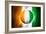 Soccer Football Ball with Ivory Coast Flag-daboost-Framed Art Print