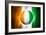 Soccer Football Ball with Ivory Coast Flag-daboost-Framed Art Print