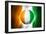 Soccer Football Ball with Ivory Coast Flag-daboost-Framed Art Print