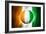 Soccer Football Ball with Ivory Coast Flag-daboost-Framed Art Print