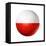 Soccer Football Ball With Poland Flag-daboost-Framed Stretched Canvas