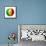 Soccer Football Ball With Senegal Flag-daboost-Framed Stretched Canvas displayed on a wall