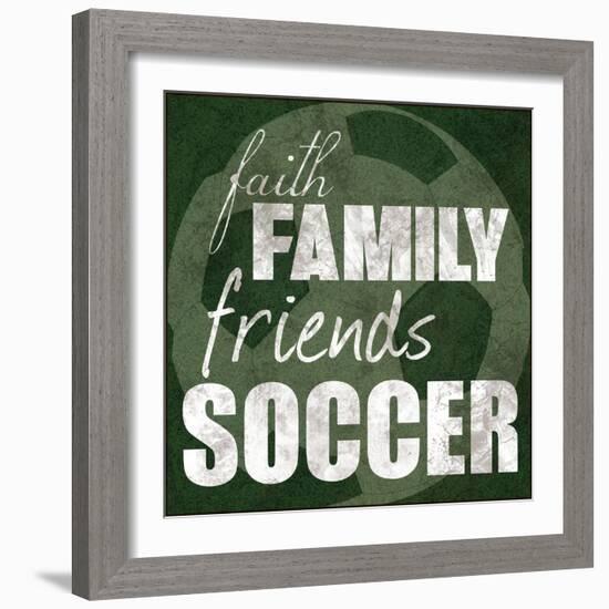 Soccer Friends-Lauren Gibbons-Framed Art Print