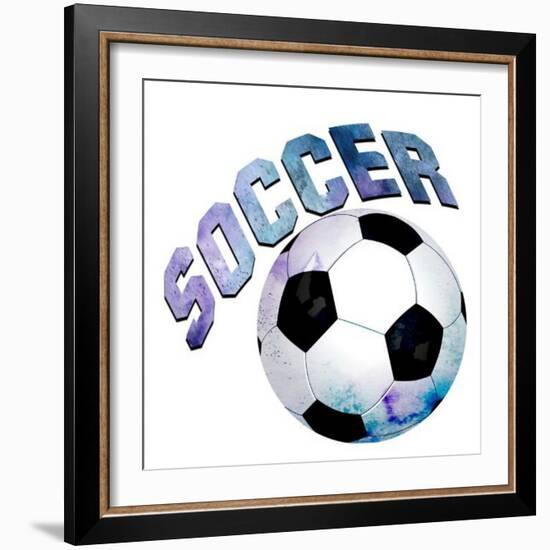 Soccer Girl 1-Kimberly Allen-Framed Art Print