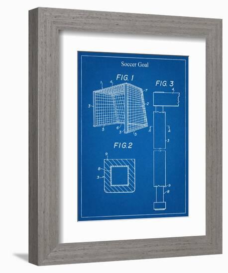 Soccer Goal Patent-null-Framed Art Print