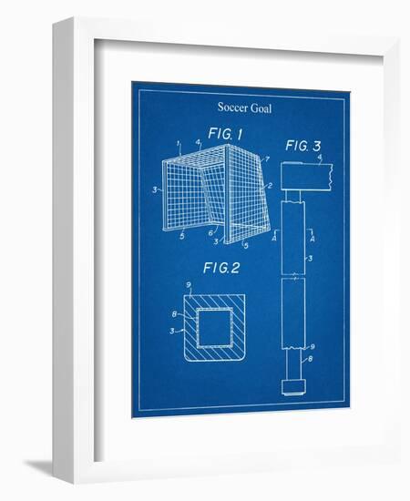 Soccer Goal Patent-null-Framed Art Print