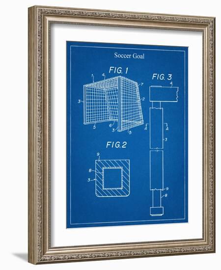 Soccer Goal Patent-null-Framed Art Print