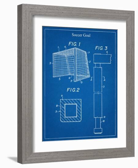 Soccer Goal Patent-null-Framed Art Print