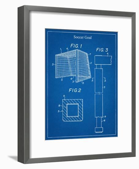 Soccer Goal Patent-null-Framed Art Print