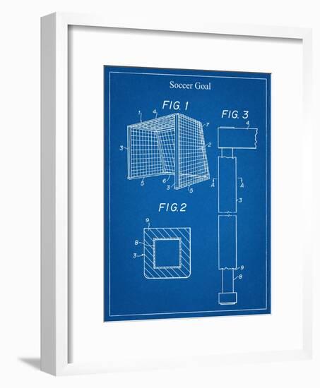 Soccer Goal Patent-null-Framed Art Print