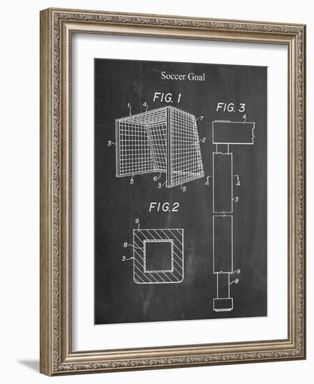 Soccer Goal Patent-null-Framed Art Print