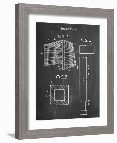 Soccer Goal Patent-null-Framed Art Print