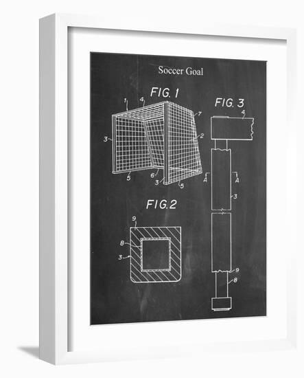 Soccer Goal Patent-null-Framed Art Print