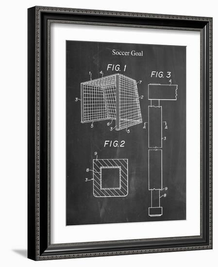 Soccer Goal Patent-null-Framed Art Print