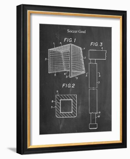 Soccer Goal Patent-null-Framed Art Print