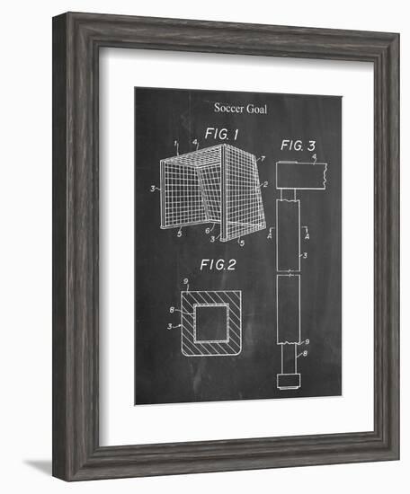 Soccer Goal Patent-null-Framed Art Print