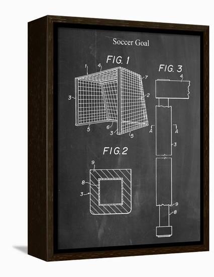 Soccer Goal Patent-null-Framed Stretched Canvas