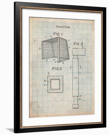 Soccer Goal Patent-Cole Borders-Framed Art Print