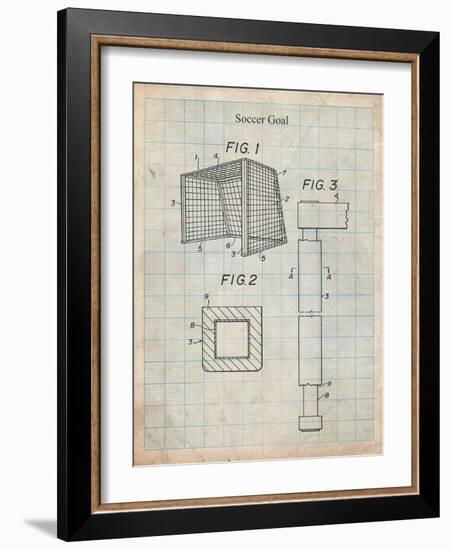 Soccer Goal Patent-Cole Borders-Framed Art Print