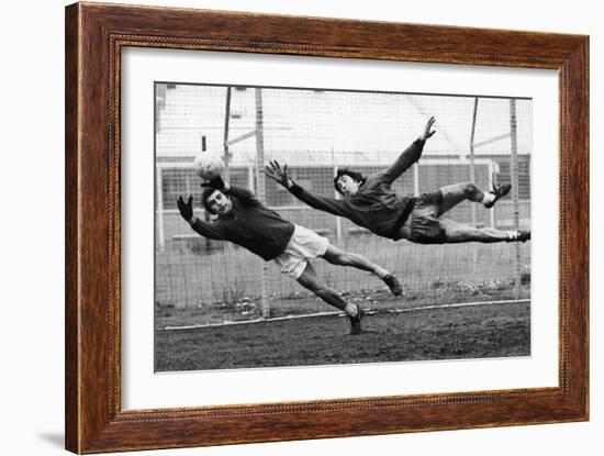 Soccer Goalies, 1974-null-Framed Giclee Print