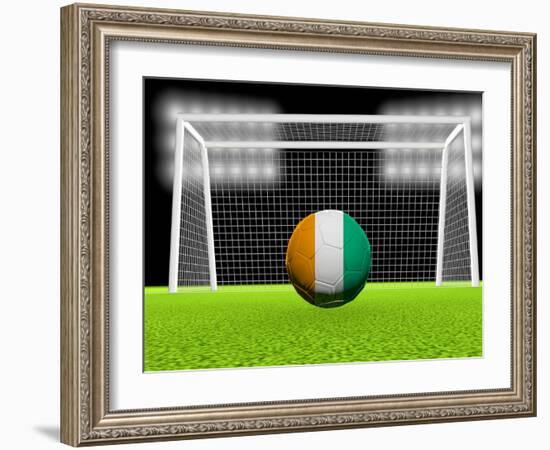 Soccer Ivory Coast-koufax73-Framed Art Print