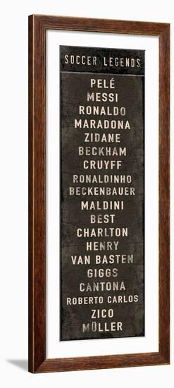 Soccer Legends-The Vintage Collection-Framed Giclee Print